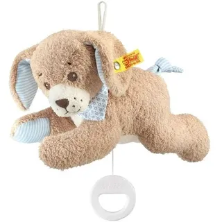 Steiff - Gute-Nacht-Hund Spieluhr, blau, 22cm