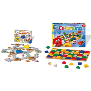 Ravensburger 24726 Wir Spielen Baustelle - BAU-und Zuordnungsspiel für die Kleinen & 24921 - Colorama - Zuordnungsspiel für die Kleinen - Spiel für Kinder ab 3 bis 6 Jahren