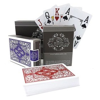 Bullets Kartenspiel BG-KA-0007, 4 Eckzeichen Poker, ab 8 Jahre, 2-8 Spieler, Anglo-Amerikanisches Bild