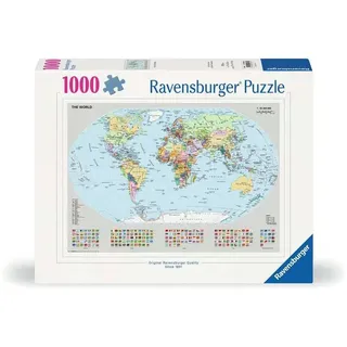 Ravensburger Puzzle 12000065 - Politische Weltkarte - 1000 Teile