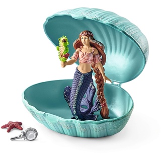 Schleich 70563 bayala Spielset - Meerjungfrau mit Baby-Seepferd in Muschel, Spielzeug ab 5 Jahren