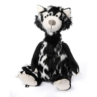 Kuscheltier SIGIKID "BeastsTown - Cat Macchiato" Plüschfiguren schwarz (schwarz/weiß) Kinder Made in Europe