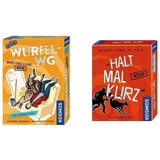 Kosmos 693176 - Würfel-WG. EIN Känguru-Spiel, Von Marc-Uwe Kling, dem Autor der Känguru-Chroniken & Halt mal kurz, Das Känguru-Spiel, Witziges Kartenspiel von Bestsellerautor Marc-Uwe Kling