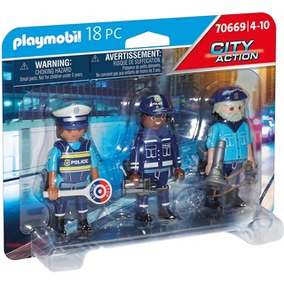 PLAYMOBIL City Action 70669 Figurenset Polizei, Für Kinder von 4-10 Jahre