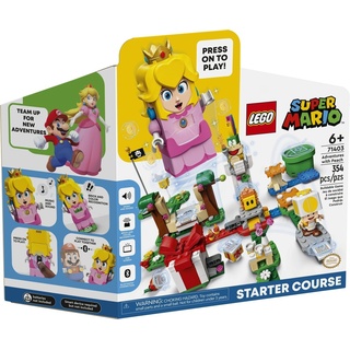 LEGO® Konstruktionsspielsteine LEGO® Super MarioTM 71403 Abenteuer mit Peach – Starterset, (354 St)