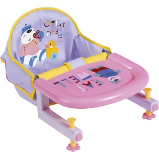 BABY born Tischsitz für Puppen mit integriertem Tablett, leicht anzubringen, für 43 cm Puppen, 828007 Zapf Creation