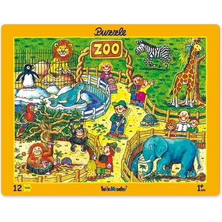 Lutz Mauder 12tlg. Steckpuzzle "Im Zoo" - ab 12 Monaten