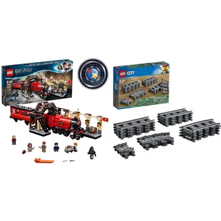 LEGO 75955 Harry Potter Hogwarts Express & 60205 City Schienen, 20 Stück, Erweiterungsset, Kinderspielzeug