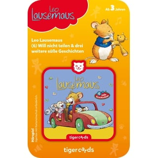 tigermedia tigercard Leo Lausemaus Folge 6 Will nicht teilen Kindererziehung Förderung Kindergarten tigerbox Hörbox Hörspiel Hörbuch Kindermusik