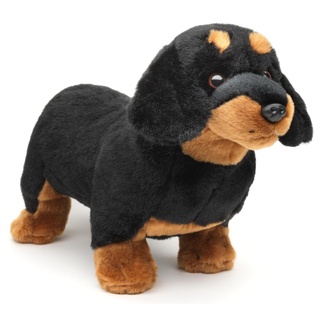 Uni-Toys - Dackel, stehend (ohne Leine) - 28 cm (Länge) - Plüsch-Hund, Haustier - Plüschtier, Kuscheltier