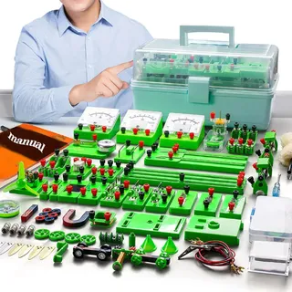 STEM Physik Elektrizität und Magnetismus Experimente Kit Physik Elektrizität Schaltungen Set Physik Baukasten Elektrobaukasten für Kinder