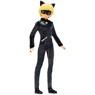 Bandai - Miraculous Ladybug - Puppe mit Pailletten - Adrien - 26 cm große Ankleidepuppe - P50195