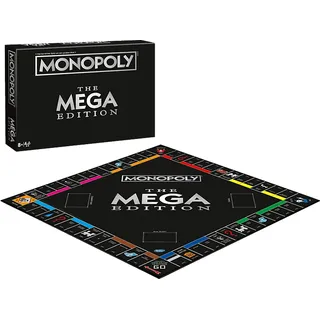 WINNING MOVES Monopoly - Black Mega Edition Gesellschaftsspiel Mehrfarbig
