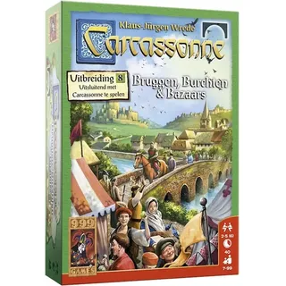 999 Games brettspiel Carcassonne: Brücken, Burgen und Basare, Farbe:Multicolor