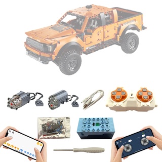 Für Lego 42126 Technic Ford F-150 Raptor Pick-Up-Truck Super Motor und Fernbedienung Upgrade Kit, APP, Programmierbar, Upgrade Zubehör Kompatibel mit Lego 42126 Bausteinen(Nicht Enthalten Modell)
