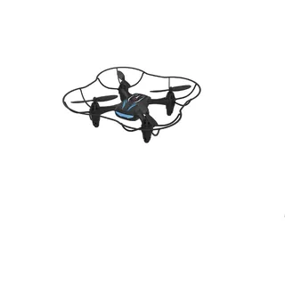 Quadrocopter RC Stunt Drone, LED-Hintergrundbeleuchtung, Schwarz