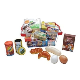Chr. Tanner Kaufladensortiment Einkaufskorb, mit Spiel-Lebensmittel, für Kaufmannsladen bunt
