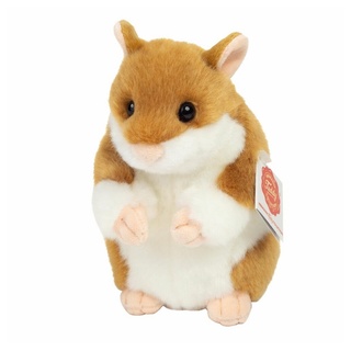 Teddy Hermann® Plüschfigur Hamster Haustier 16 cm beige|braun
