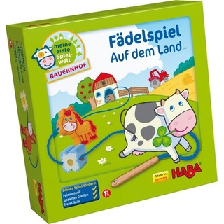 HABA Meine erste Spielwelt Bauernhof: Fädelspiel auf dem Land
