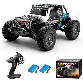 Teeggi RC-Auto Ferngesteuertes Auto 70km/h, 1:16 Bürstenloser Motor, Offroad Drift Rennauto, 4WD Off Road Race Buggy für Erwachsene blau