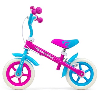 Milly Mally Dragon Candy Laufrad mit Bremse für Kinder, rosa