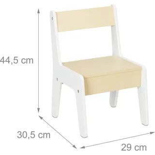 Relaxdays Kindertafel mit Fächern und Stuhl