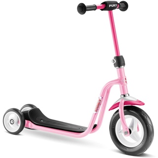 PUKY R1 Scooter | sicherer Roller für Kinder ab 2 Jahren | rutschfestes Trittbrett | höhenverstellbarer Lenker | top Fahrrad-Alternative | Rosé