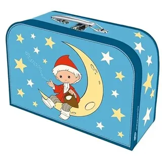 Trötsch Kinderkoffer "Sandmann" Mond groß, Pappkoffer, Koffer aus Pappe, Geschenk Verpackung, Gutschein Verpackung,Spielkoffer, Metallgriff und ... Kinder: 29 x 20 cm (Unser Sandmännchen)