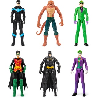 DC Comics - Batman 6er Actionfiguren 30 cm inklusive Batman Robin Nightwing The Joker The Riddler und Copperhead