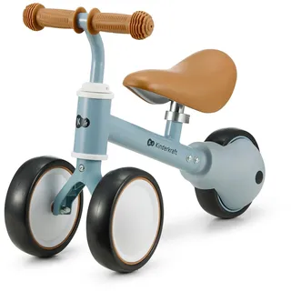 Kinderkraft Laufrad CUTIE, Lernlaufrad, Kinderlaufrad, Lauflernrad, Fahrrad ohne Pedale, Dreirad, Aus Metall, Modernes Design, Sichere Konstruktion, für Kinder ab 1 Jahr, Blau