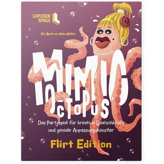 Leipziger Spiele Spiel Mimic Octopus – Das kommunikative Partyspiel für Erwachsene und Jugendliche (Flirt Edition), Partyspiel