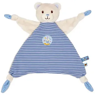 Die Spiegelburg - Schnuffeltuch Teddy, hellblau - BabyGlück