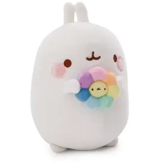 NICI Kuscheltier Molang mit Regenbogenblume 24cm