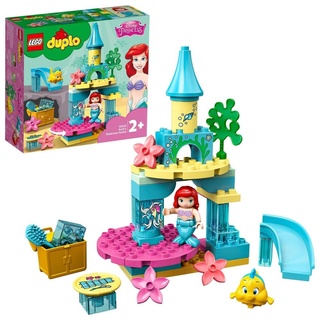 LEGO 10922 DUPLO Disney Princess Arielles Unterwasserschloss mit Arielle der kleinen Meerjungfrau Mini-Puppe, Spielzeug für Kleinkinder ab 2 Jahre