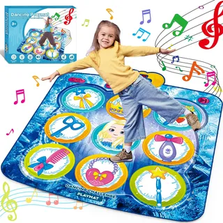 JoltJive Tanzmatte Spielzeug Kinder Geschenke ab 3 4 5 6 7 Jahre Mädchen Junge,Spielzeug ab 3 4 5 6 7 Jahre Mädchen,Geschenk Mädchen 3-7 + Jahre,5 Tanzlevel,Geburtstag Weihnachten Spielzeug