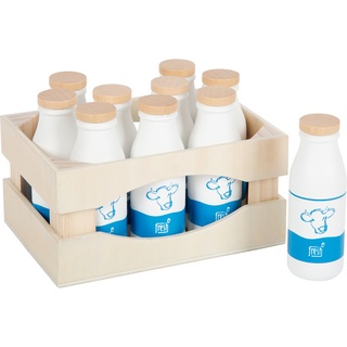 Kaufladen-Zubehör Fresh - Milchkiste Aus Holz 11-Teilig