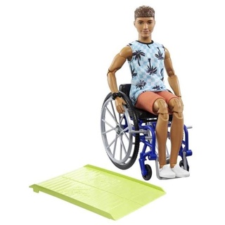 Ken Doll With Wheelchair & Ramp Fashionistas Brunette