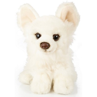 Uni-Toys Kuscheltier Chihuahua - versch. Fellfarben - Länge 18 cm - Plüsch-Hund, Plüschtier, zu 100 % recyceltes Füllmaterial weiß