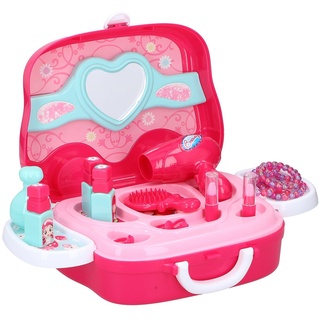 Bubble-Store Spielzeug-Frisierkoffer Kinder Prinzessinnen Beauty-Set 19 Teile, Spielzeug Schminktisch mit Spiegel bunt