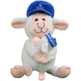 Kögler 75975 - Labertier Schaf mit Baby Smilla und Fiete, ca. 20 cm groß, nachsprechendes Plüschtier mit Wiedergabefunktion, plappert alles witzig nach und bewegt sich, batteriebetrieben