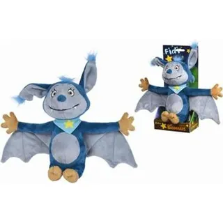 Simba 109221000 - Fidi Fledermaus Plüsch, 25cm - Blau/Braun/Grau