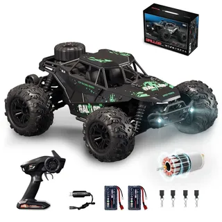 TOFFCAEA Ferngesteuertes Auto 4 WD, 1:16 Proportional Bürstenloser Motor 36 km/h, Offroad Monster RC Truck,wasserdichte, mit 2 Akku,für Spielzeug Geschenkfür Kinder und Erwachsene