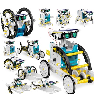 13-in-1 STEM Solar Robot Kit Spielzeug für 8 9 10 11 12 Jahre alte Jungen, Mint Projekte für Kinder im Alter von 8-12 Jahren, Bauspielzeug Set, Solarbetriebenes Robotik Wissenschaftsexperiment Kit