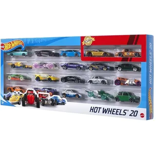 Mattel H7045 sort. - Hot Wheels - Die-Cast Fahrzeuge, 1:64. 20er Pack, mehrfach sortiert