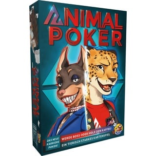 HeidelBÄR Games - Animal Poker - Kartenspiel Stichspiel Familienspiel - Deutsch - 4-8 Personen - ab 10 Jahren