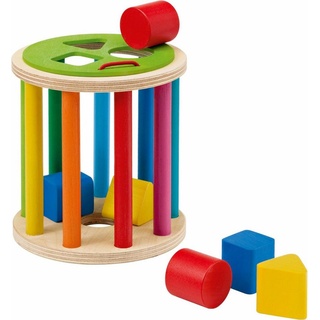 Selecta Steckspielzeug Holzspielzeug, Sortierrolle, aus Holz, Made in Germany bunt