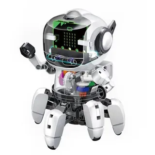 Velleman Roboter Bausatz, Tobbie II, micro:bit, programmierbarer Roboter für Kinder, STEM-Robotik, Spielzeug programmieren lernen, Geschenke für Kinder ab 14 Jahre, Elektronik Experimentierkasten