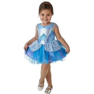 Rubie ́s Kostüm Disney Prinzessin Cinderella Ballerinakleid für Ki, Klassische Märchenprinzessin aus dem Disney Universum im Ballerina-Tu blau 98
