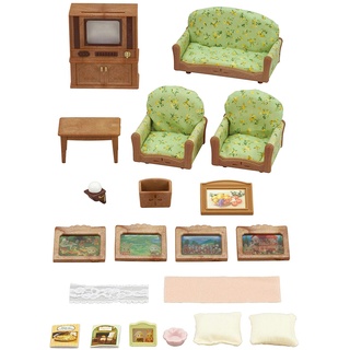 Sylvanian Families 5287 Wohnzimmer und TV-Set - Puppenhaus Einrichtung Möbel