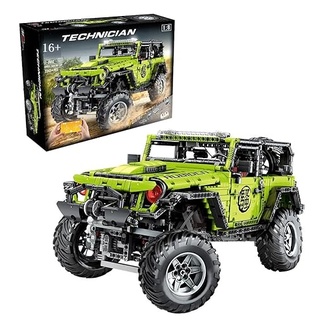 Auforua Technik 4x4 Offroader für Jeepe Wrangler, 1:8 Groß Auto Modellbausatz, 2343 Teile Klemmbausteine Geländewagen MOC Set, Kompatibel mit Jeep Wrangler Technik